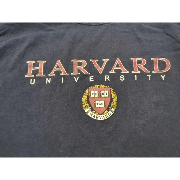 Harvard University T Shirt Mens Medium Short Sleeve NCAA Champion Blue‎ - Picture 2 of 6